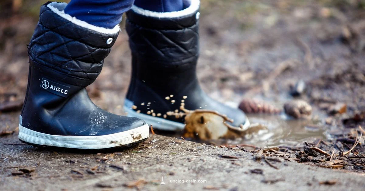 Mud in Outdoor Drain - Unclog Drain