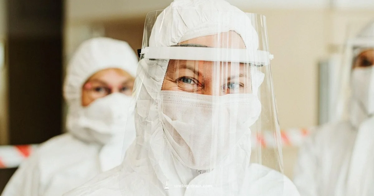 Mask PPE for DIY Drains - Unclog Drain